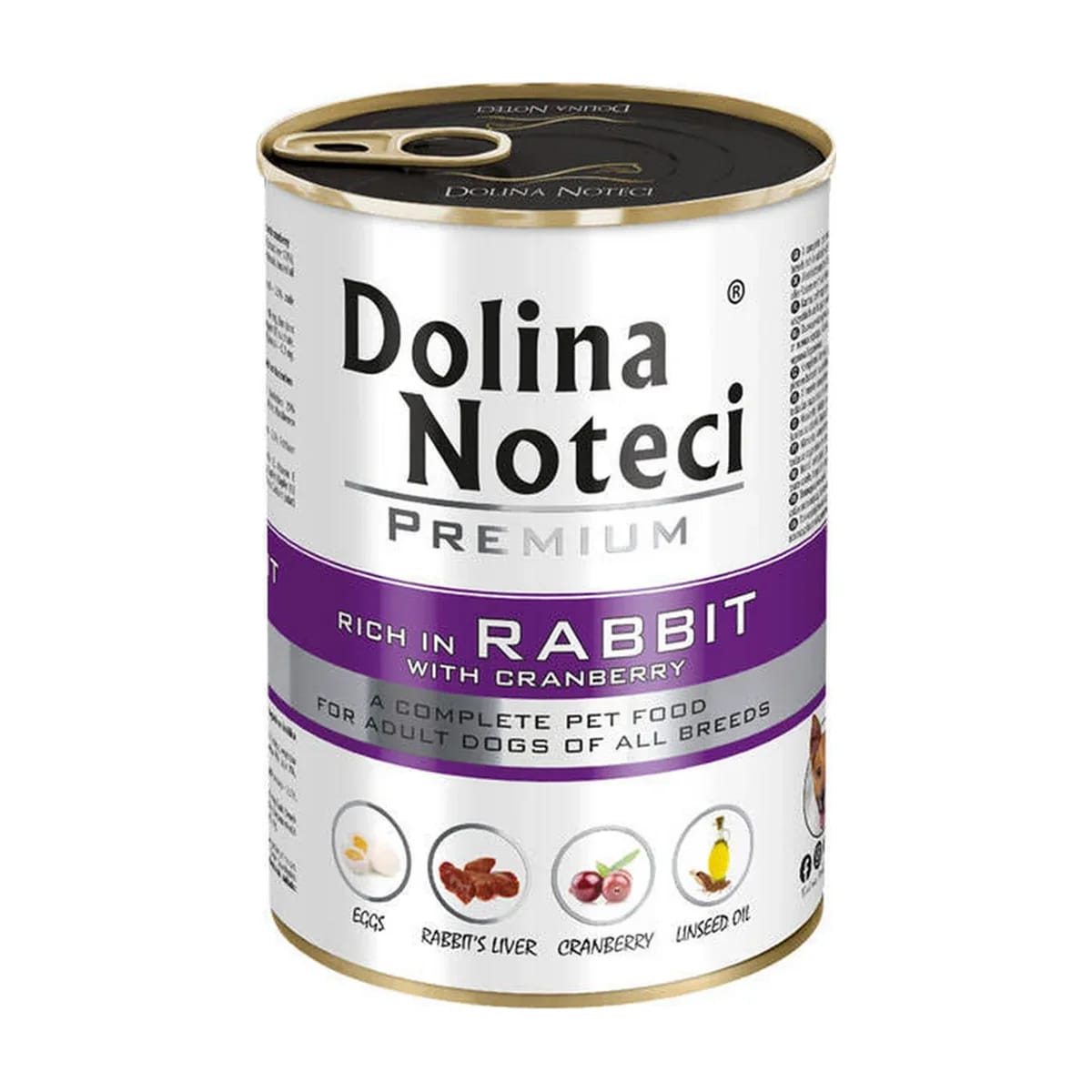 Pâtée chien Dolina Noteci Rich In Lapin aux canneberges, boîte, miniature 1