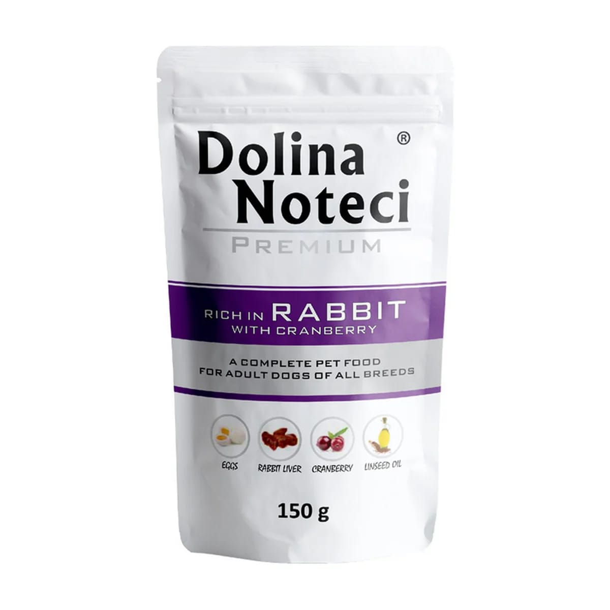 Pâtée chien Rich In Lapin aux canneberges en sachet fraîcheur, miniature 1