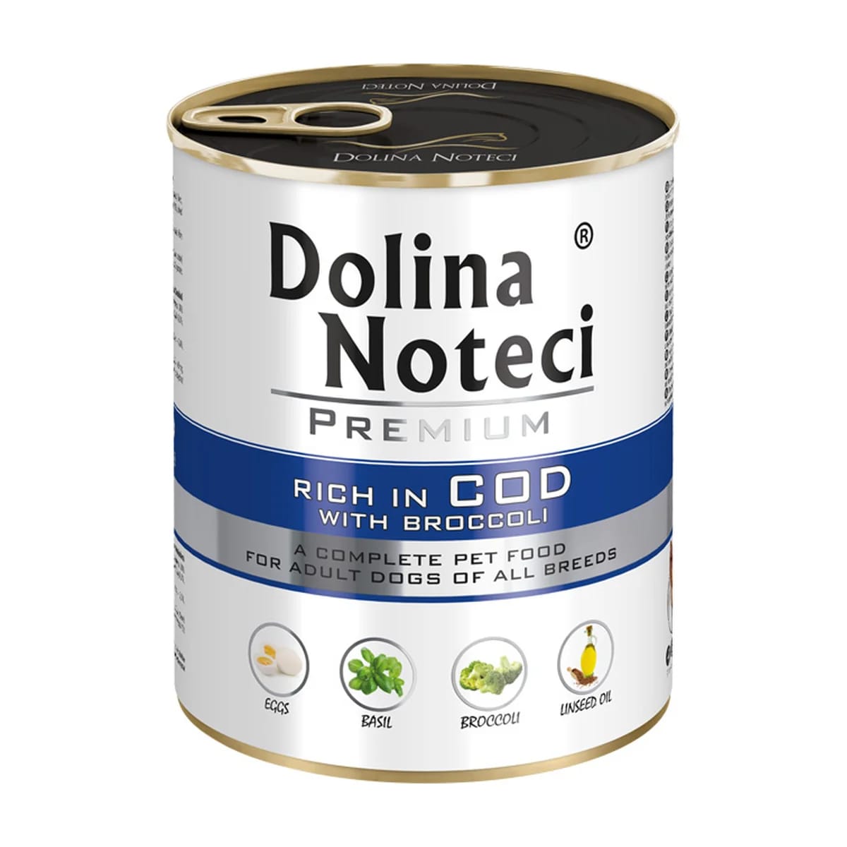 Pâtée chien Dolina Noteci Rich In Morue au brocoli, boîte, miniature 2