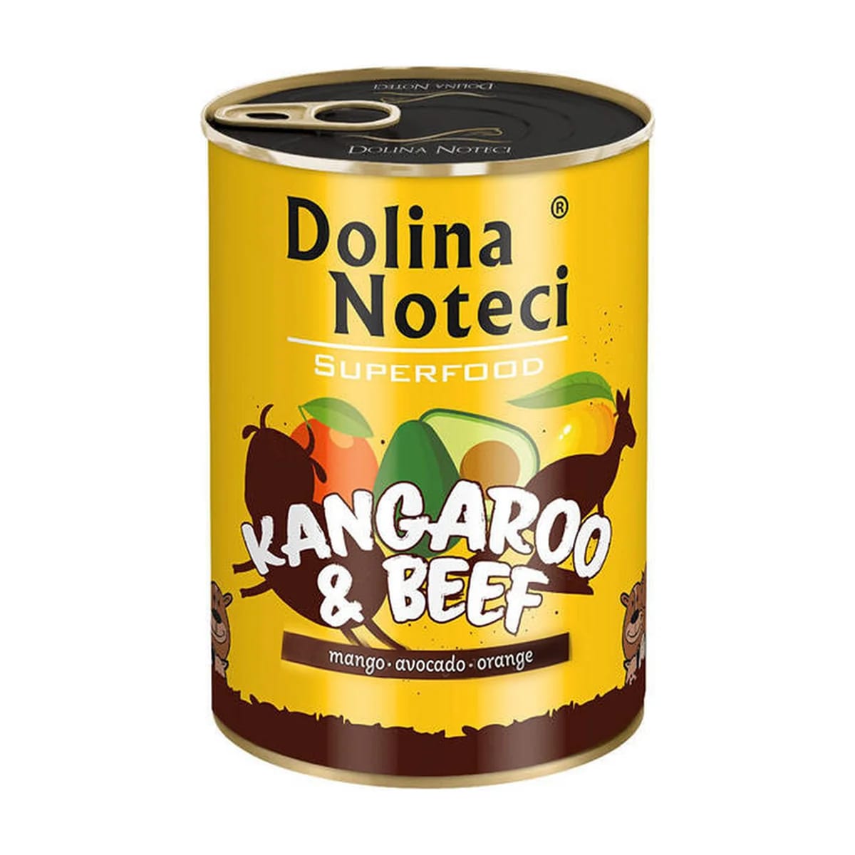 Pâtée chien Dolina Noteci Superfood Kangourou et bœuf, boîte, miniature 1