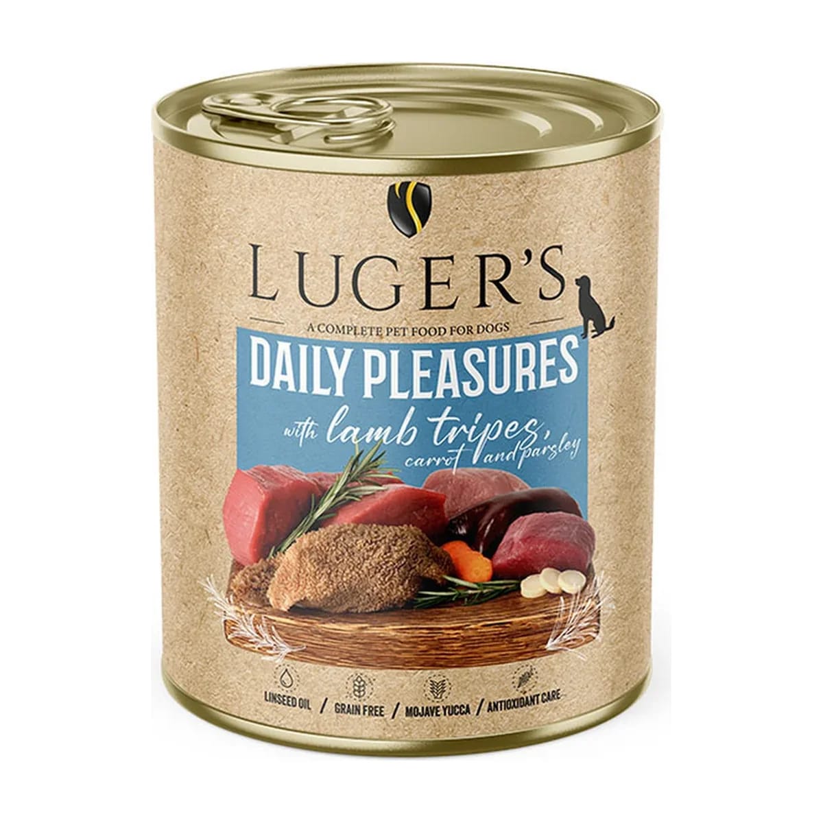 Pâtée chien Luger's Daily Pleasures Agneau, carotte et persil, boîte, miniature 2