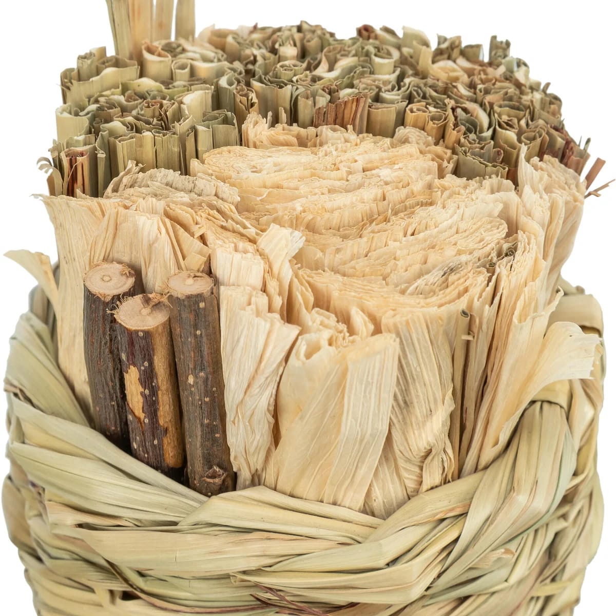 Panier en herbe avec foin, miniature 2