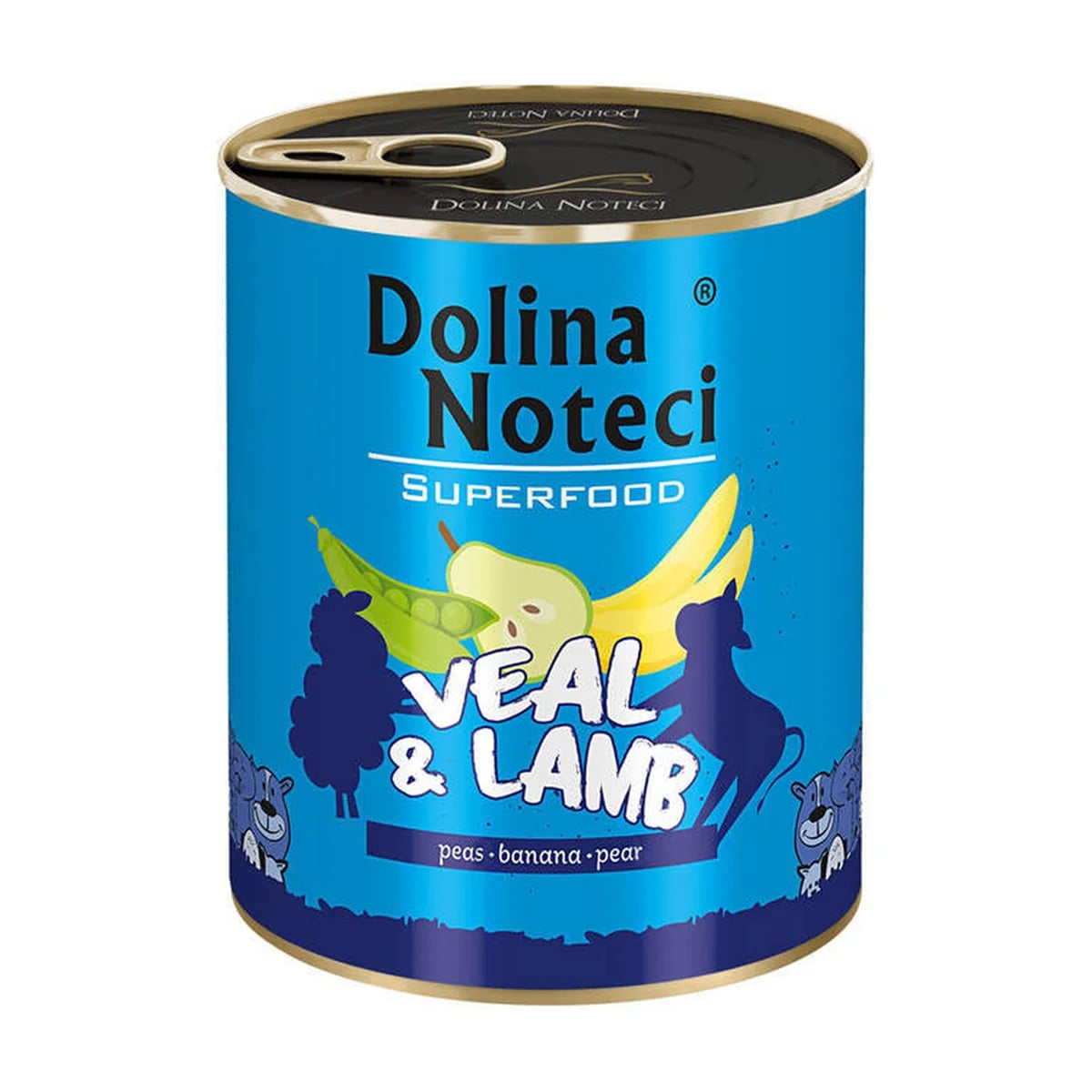 Pâtée chien Dolina Noteci Superfood Veau et agneau, boîte, vue 2