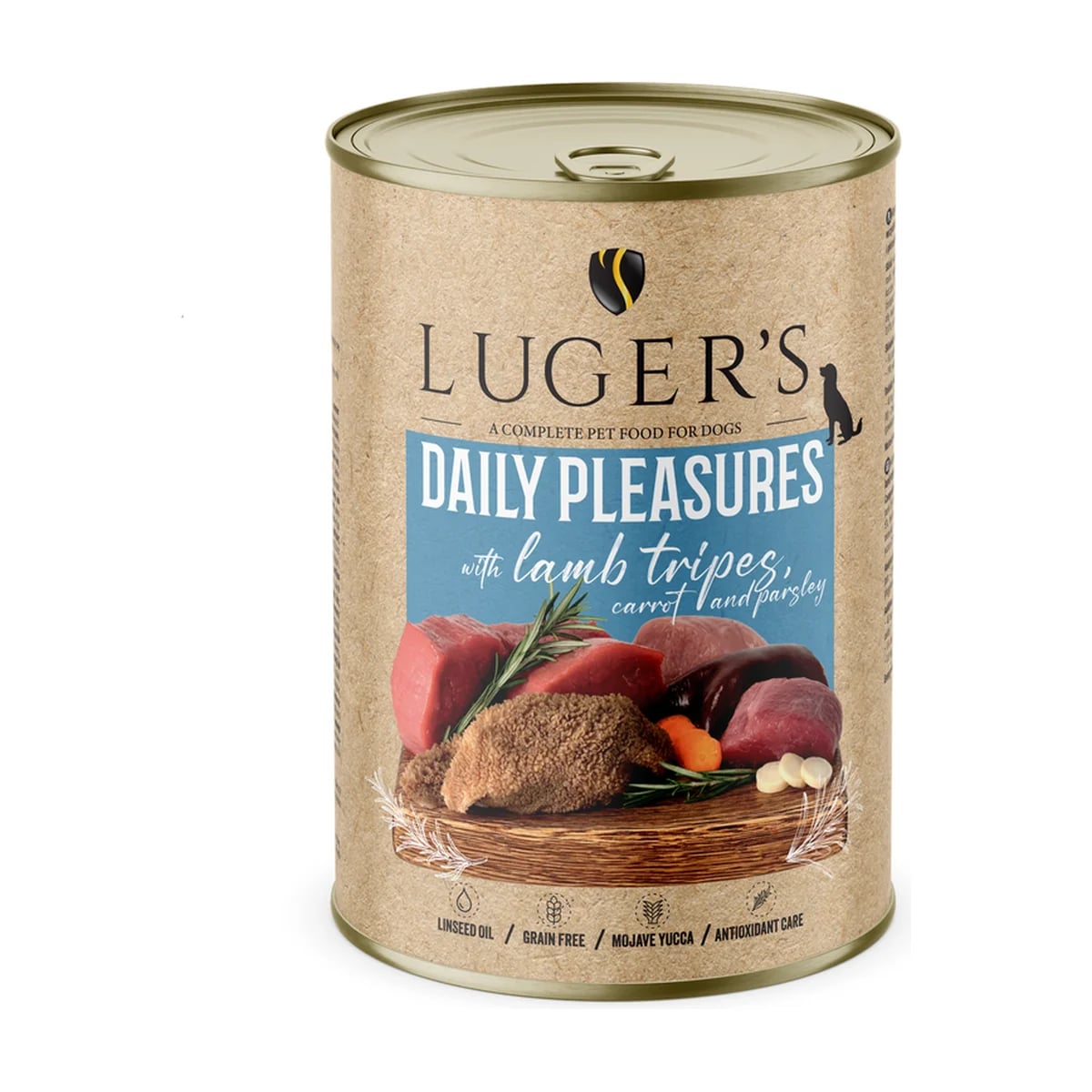 Pâtée chien Luger's Daily Pleasures Agneau, carotte et persil, boîte