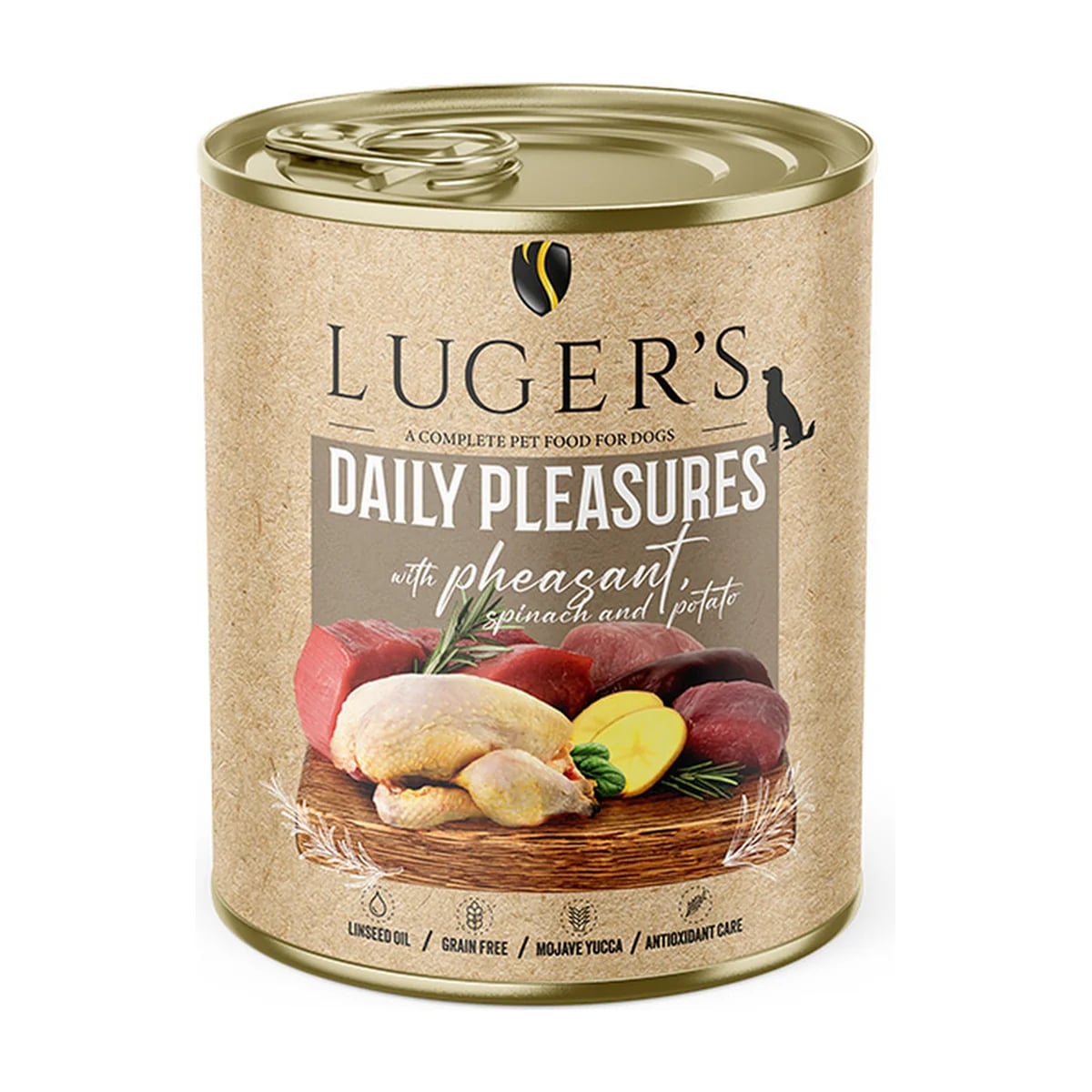 Pâtée chien Luger's Daily Pleasures Faisan, épinards et pomme de terre, boîte, vue 2