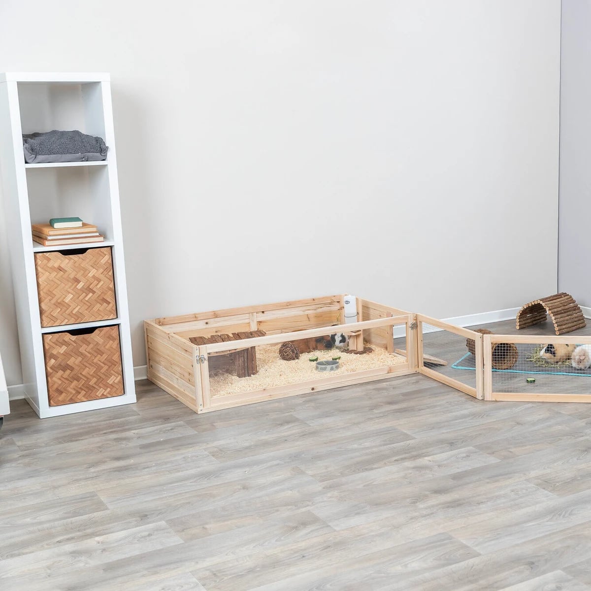 Enclos en bois 4 éléments 60 × 30 cm, Accessoires pour cochon-dinde, photo 3 sur 3