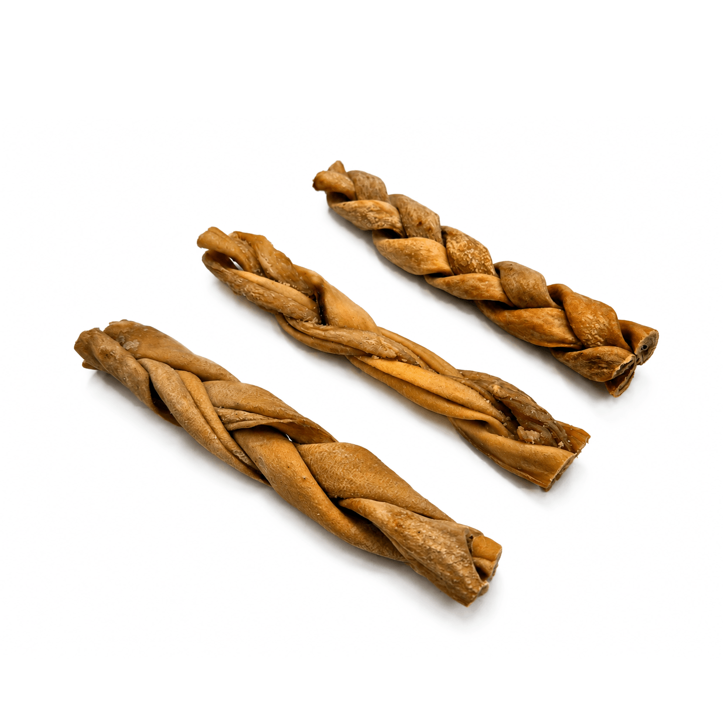 Peau de chèvre tressée 15CM, Mastication pour chien