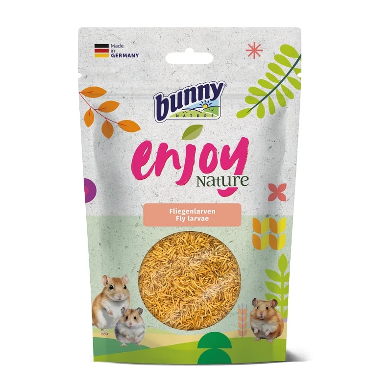EnjoyNature Larves de mouches 40G, Friandises pour gerbille