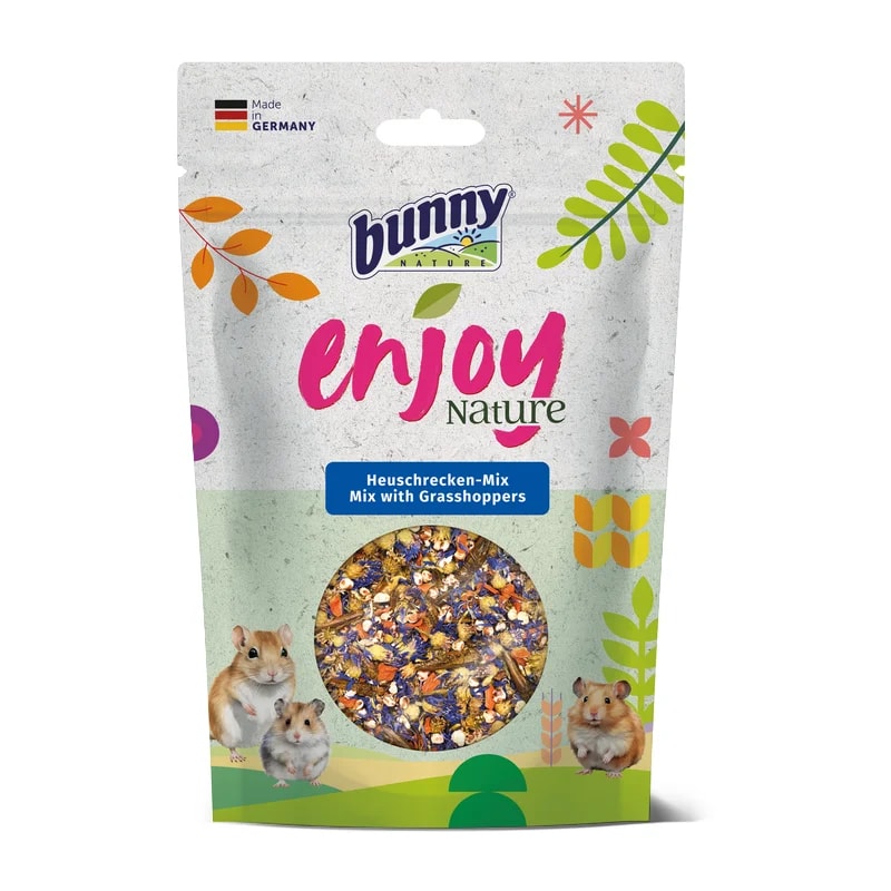EnjoyNature Sauterelles & Bleuets 50G, Friandises pour gerbille