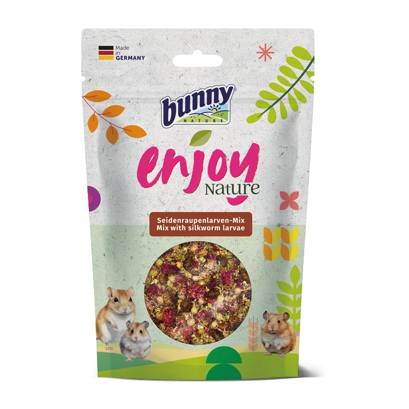 EnjoyNature Vers à soie & Bleuets rouges 40G, Friandises pour gerbille