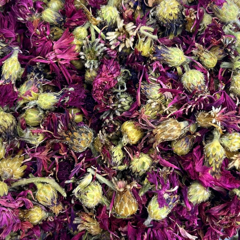 Fleurs de bleuets rouge — Vrac pour lapin