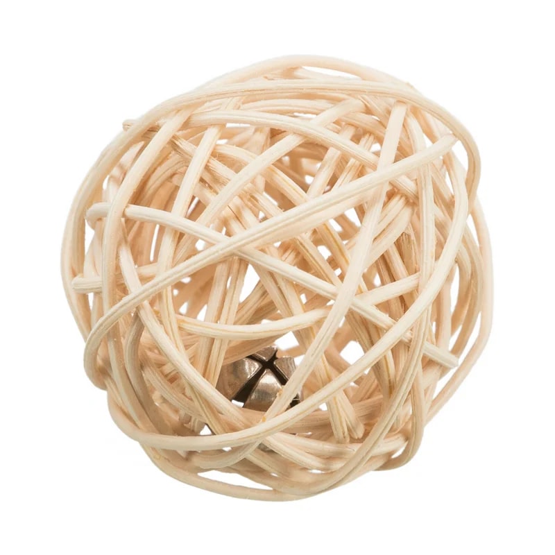 Balle en osier avec clochette, Jouets pour hamster