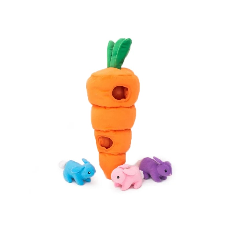Peluche de fouille Burrow Carotte, Jouets pour chien