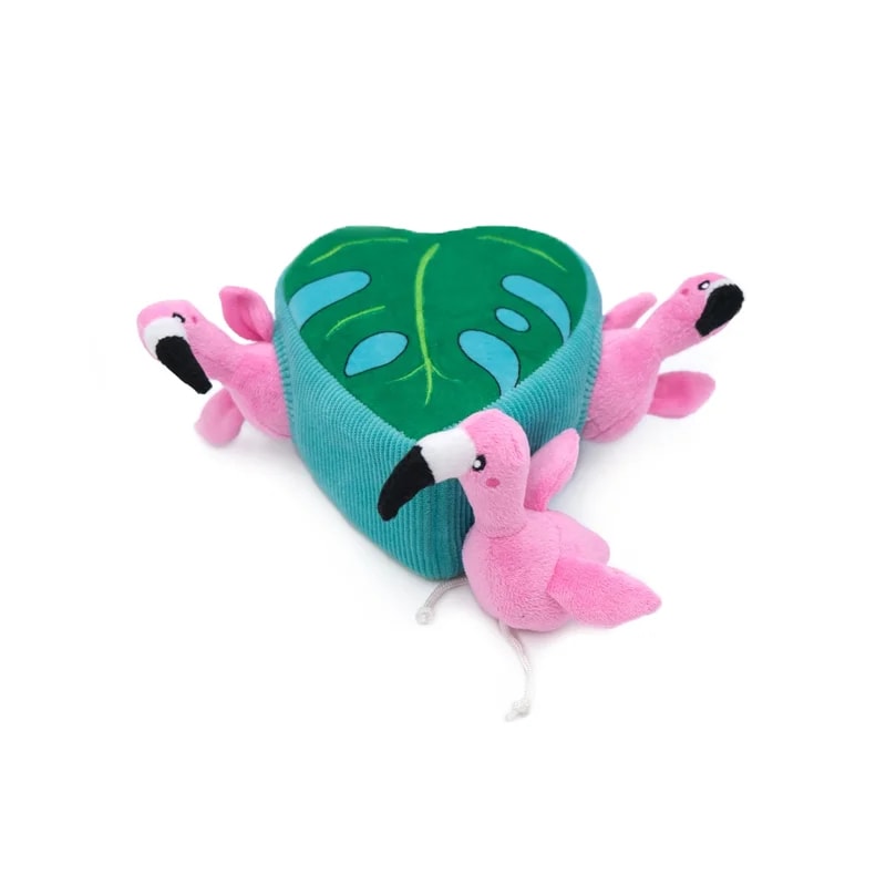 Peluche de fouille Burrow Flamant Rose, Jouets pour chien