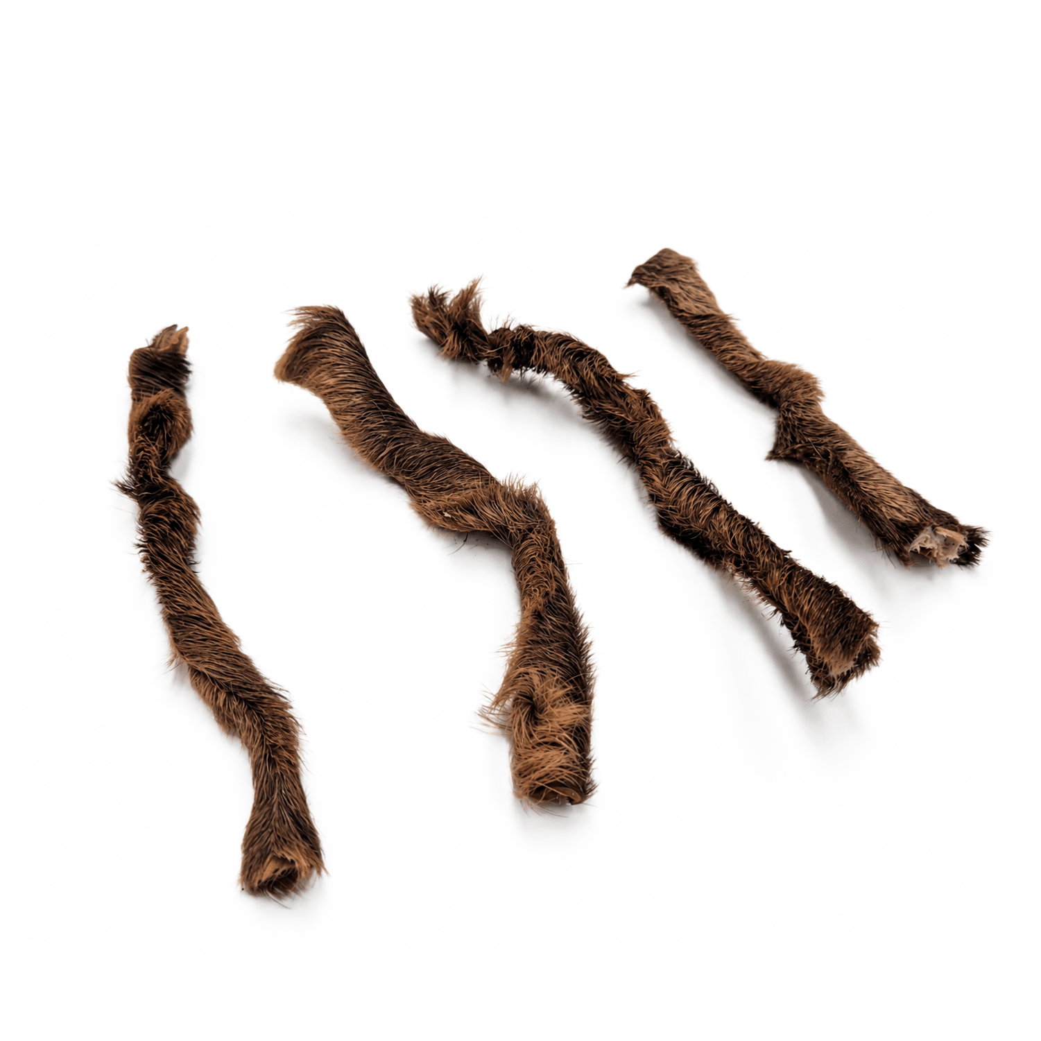 Peau de cerf 15CM avec poils, Mastication pour chien