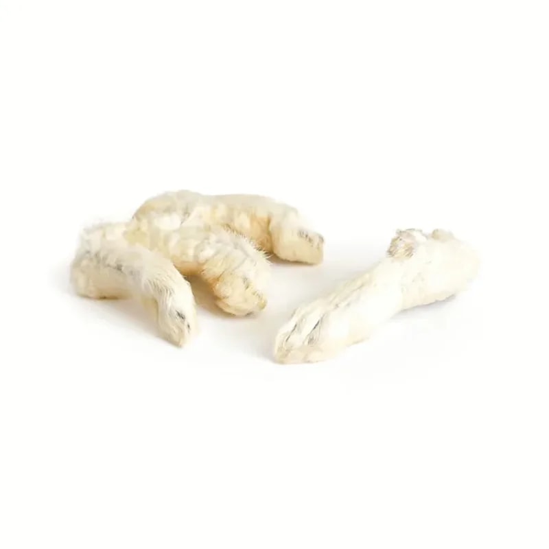 Pattes de lapin avec poils — Mastication pour chien, photo 1 sur 2