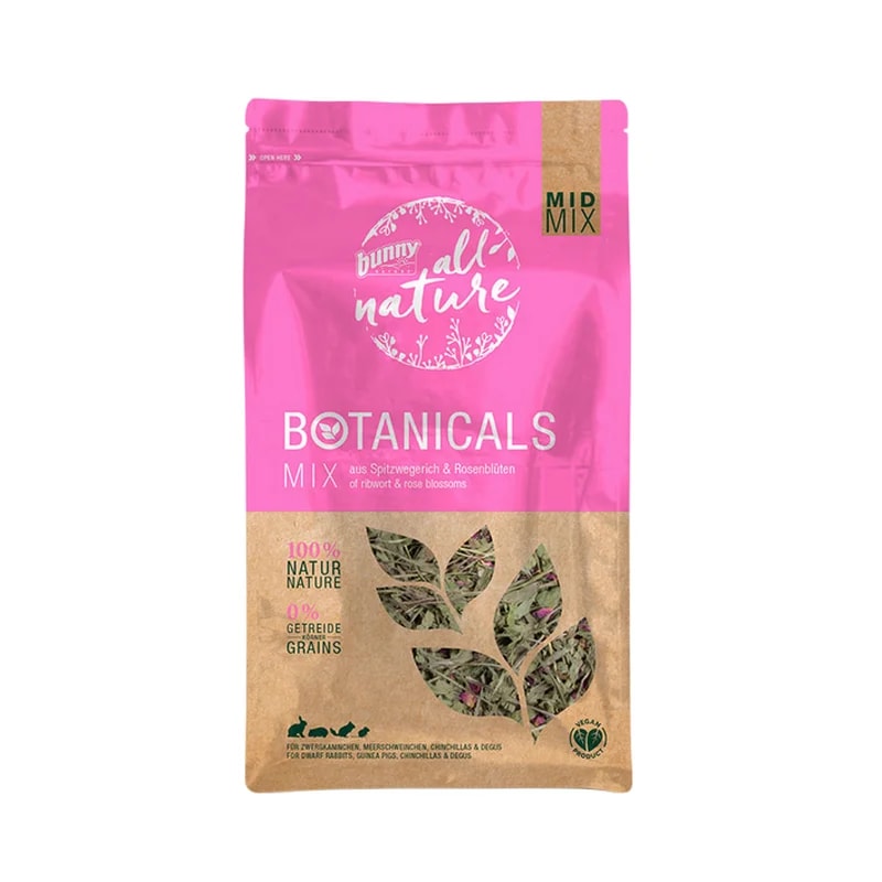 Botanicals Rose & Plantain 100G, Friandises pour gerbille