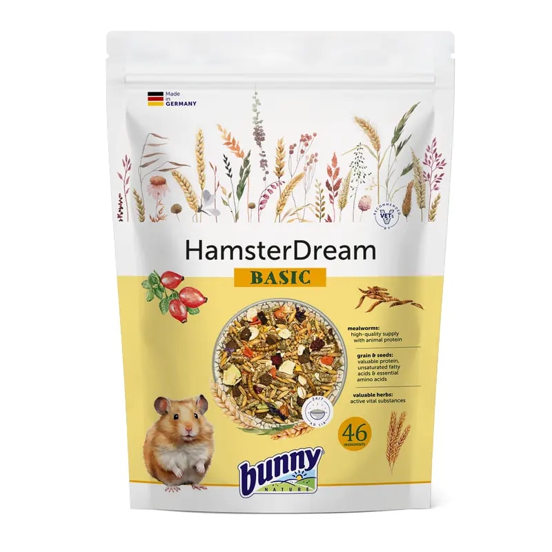 Mélange Hamster Syrien Basic 600G, Alimentation pour hamster