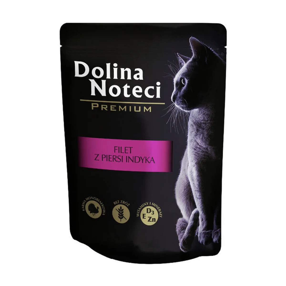 Filets chat Dolina Noteci Blanc de dinde, sachet fraîcheur, Pâtées pour chat