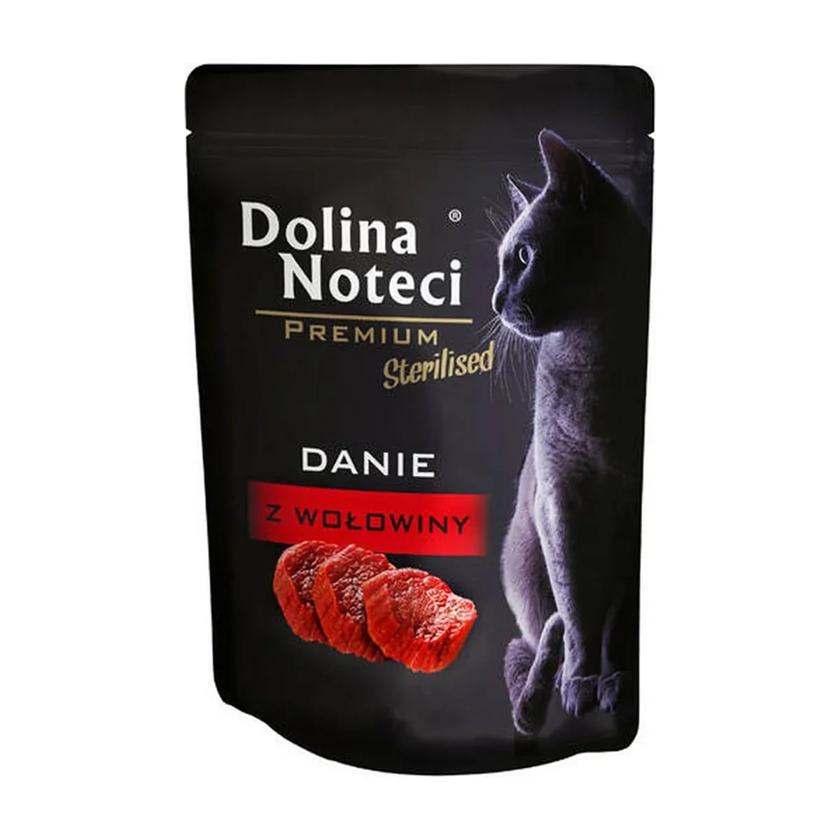 Pâtée chat stérilisé Dolina Noteci Dishes Bœuf, sachet fraîcheur, Pâtées pour chat