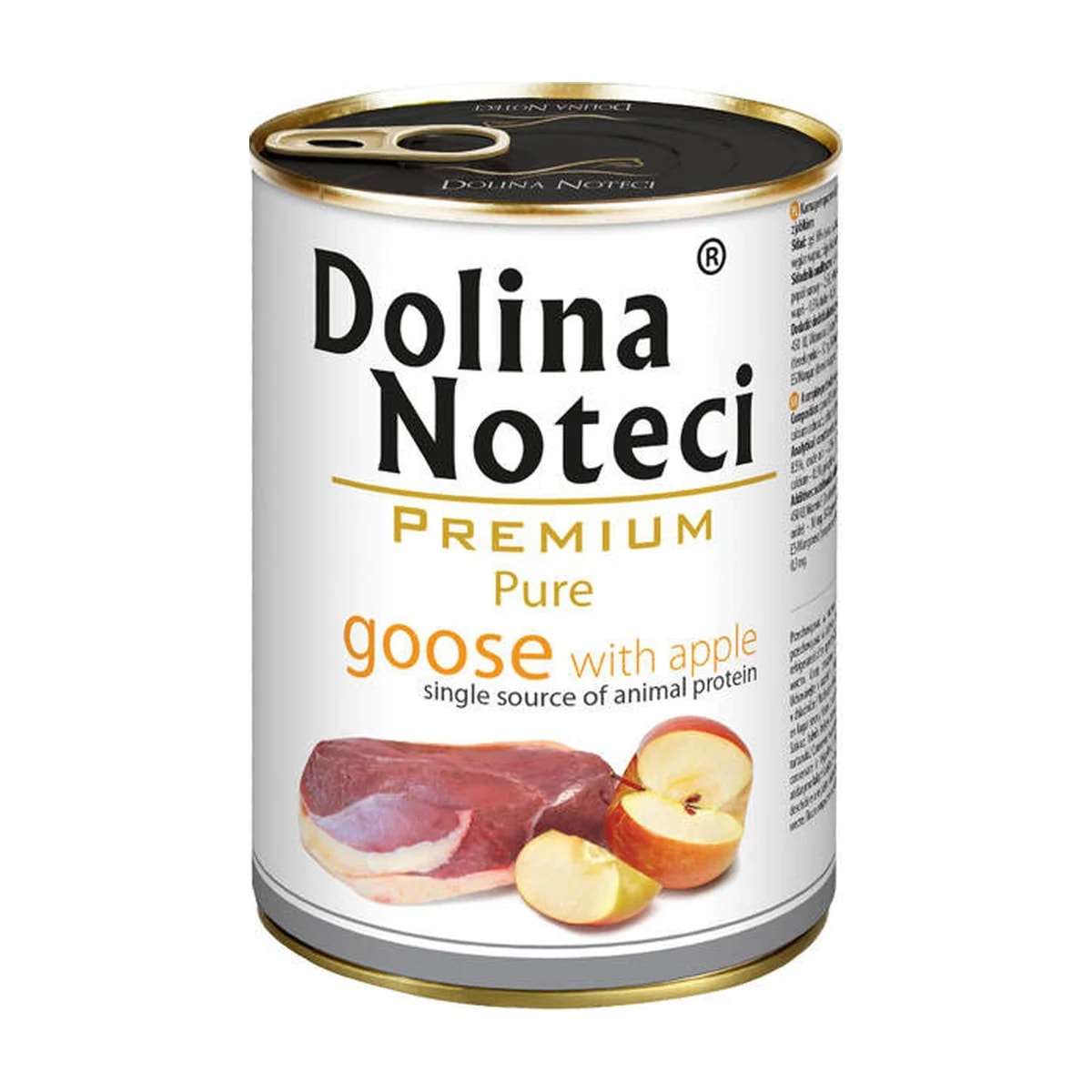 Pâtée chien Dolina Noteci Pure Oie et pomme, boîte, Pâtées pour chien