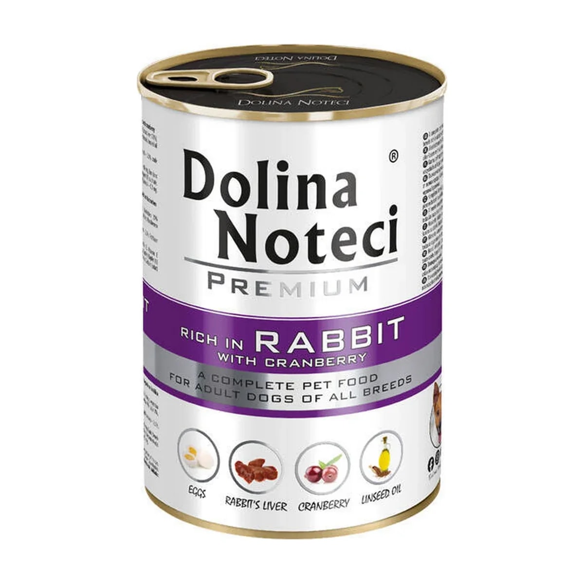Pâtée chien Dolina Noteci Rich In Lapin aux canneberges, boîte, Pâtées pour chien, photo 1 sur 2