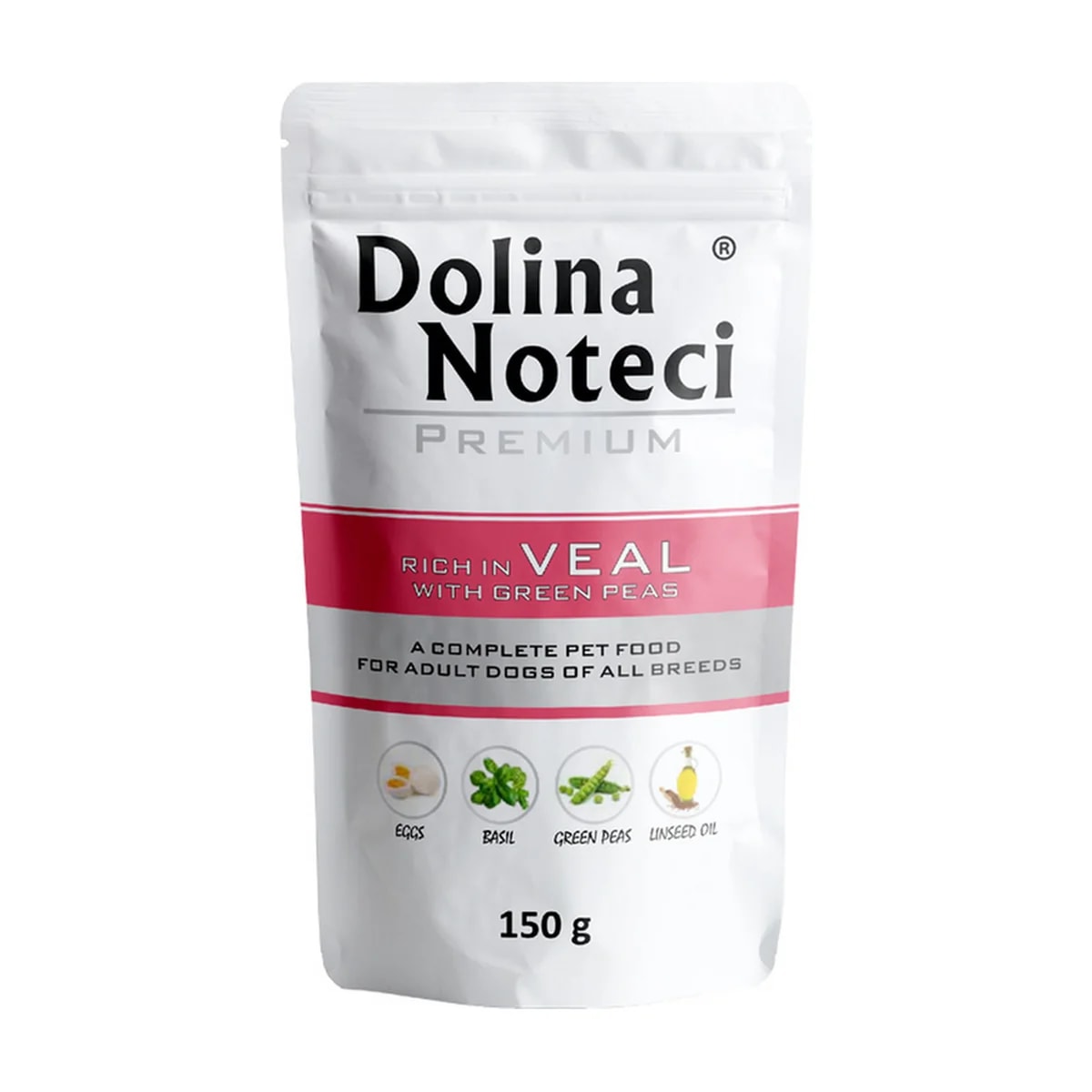 Pâtée chien Dolina Noteci Rich In Veau et petits pois, sachet fraîcheur, Pâtées pour chien, photo 1 sur 2