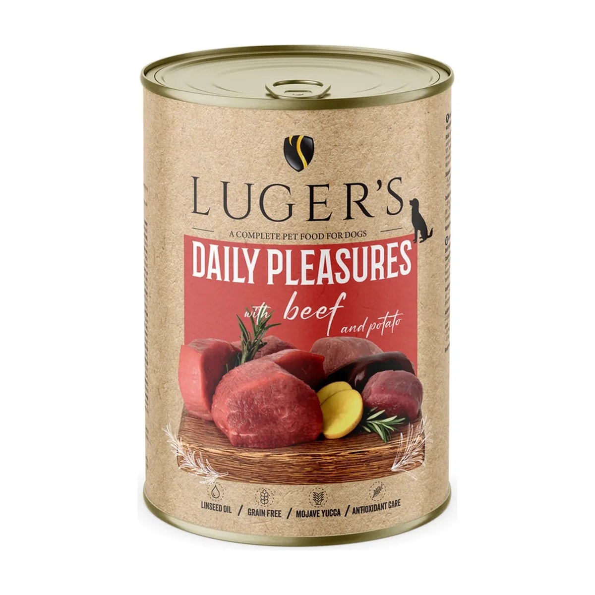 Pâtée chien Luger's Daily Pleasures Bœuf et pomme de terre, boîte, Pâtées pour chien, photo 1 sur 2