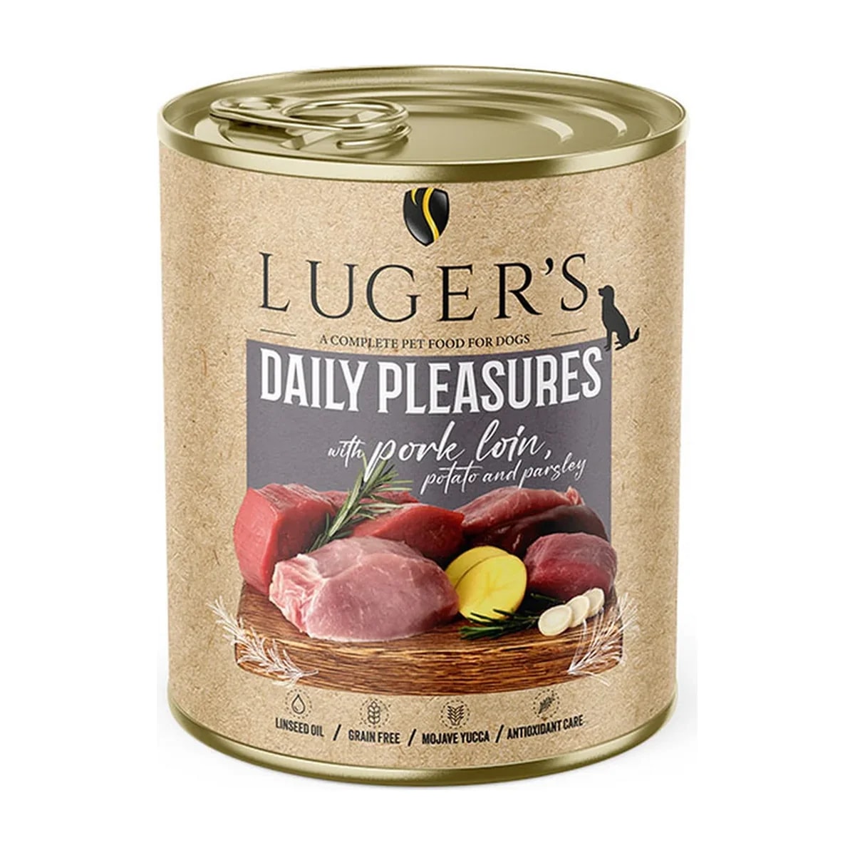 Pâtée chien Luger's Daily Pleasures Porc, pomme de terre et persil, boîte, Pâtées pour chien, photo 2 sur 2