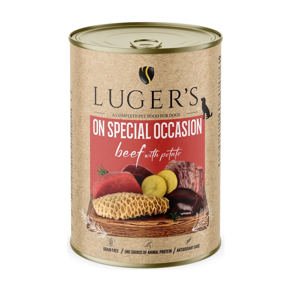 Pâtée chien Luger's On Special Occasion Bœuf et pomme de terre, boîte, Pâtées pour chien