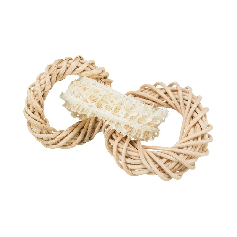 Anneaux en luffa, Jouets pour rat