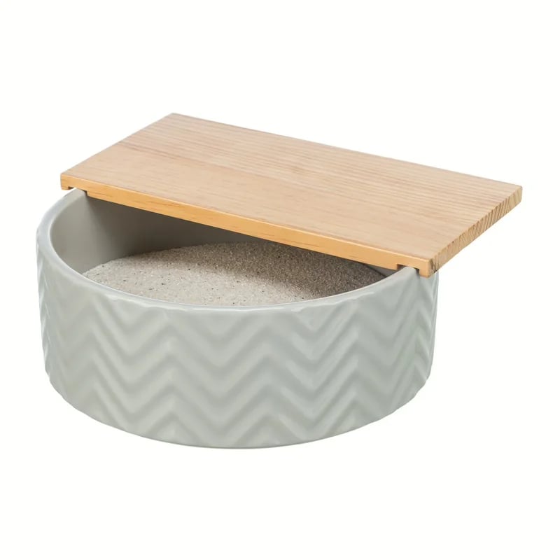 Bac à sable céramique et bois, Accessoires pour gerbille, photo 3 sur 4