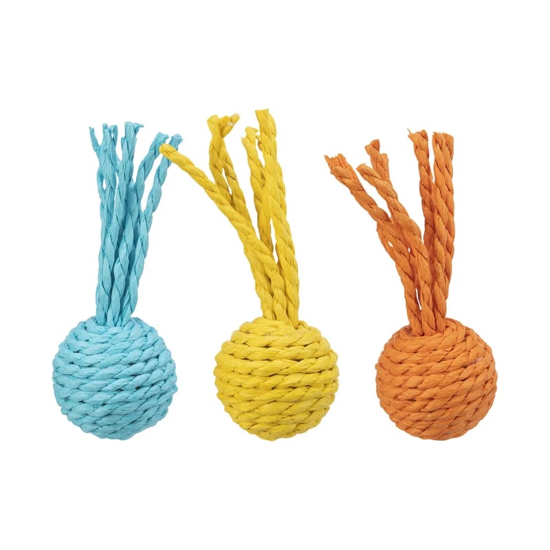 Balle en corde, Jouets pour chat