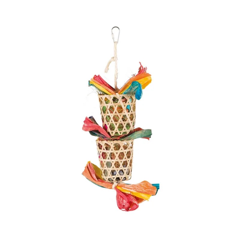 Jouet en feuilles de palmier et maïs, Jouets pour rat