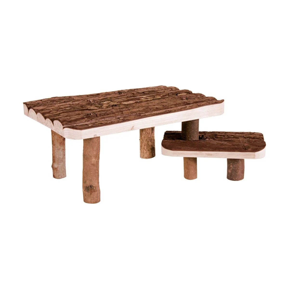 Plateforme double en bois
