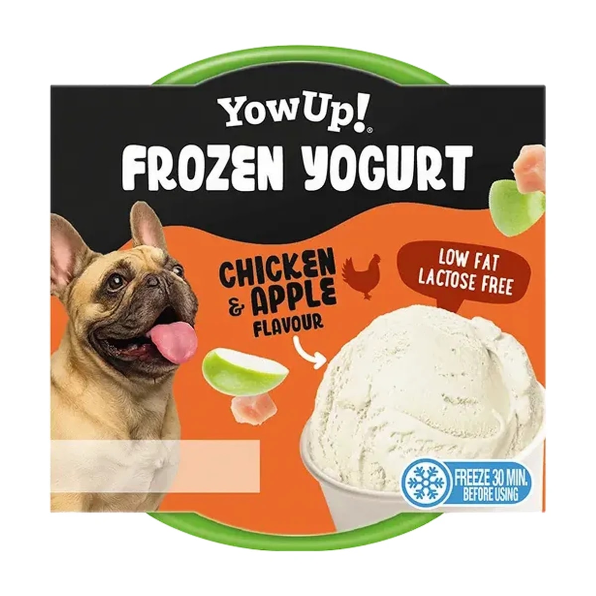 Yaourt glacé Poulet et pomme 110G, Smoothies & yaourts pour chien