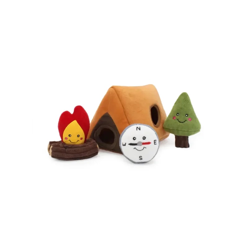Peluche de fouille Burrow Camping — Jouets pour chien