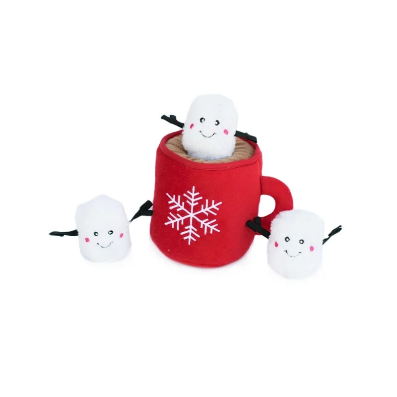 Peluche de fouille Burrow Chocolat Chaud, Jouets pour chien