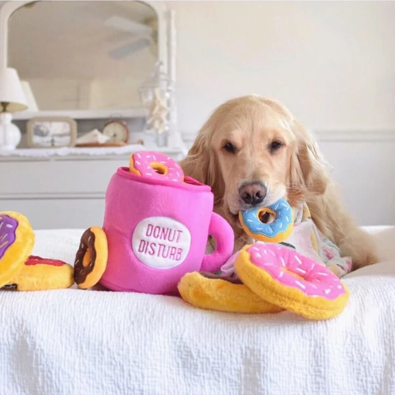 Peluche de fouille Burrow Donut, Jouets pour chien, photo 3 sur 3