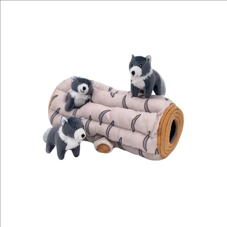 Peluche de fouille Burrow Loup — Jouets pour chien, photo 1 sur 2