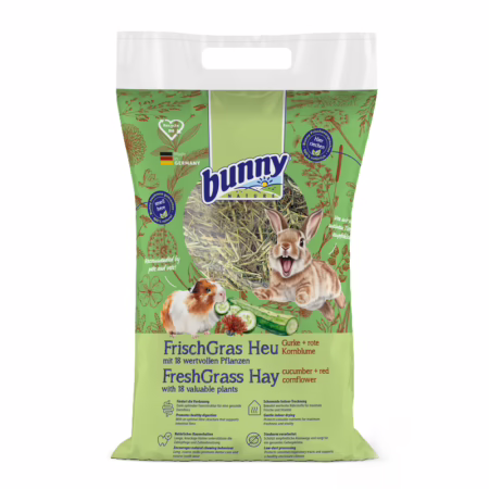BunnyNature | Foin FreshGrass Concombre & Bleuet